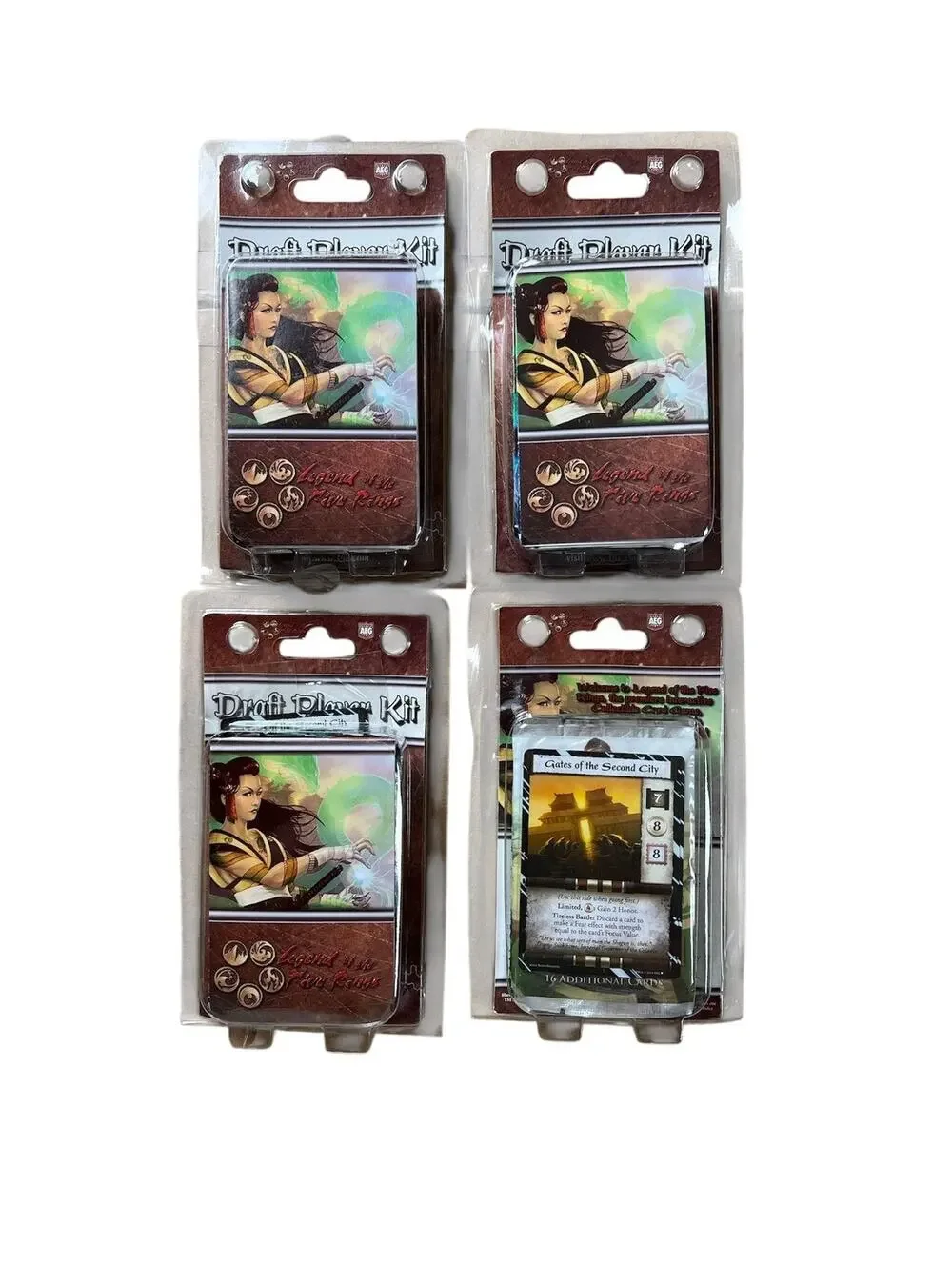 Legend Of The Five Rings White Edition Draft Player Kit Lot 4x AEG Sealed